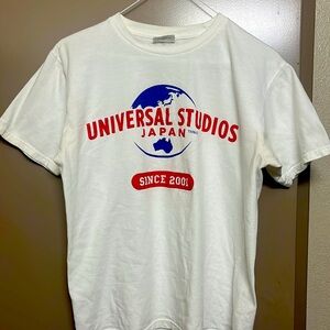 White UNIVERSAL STUDIOS JAPAN T SHIRT, Japan Medium (runs small)